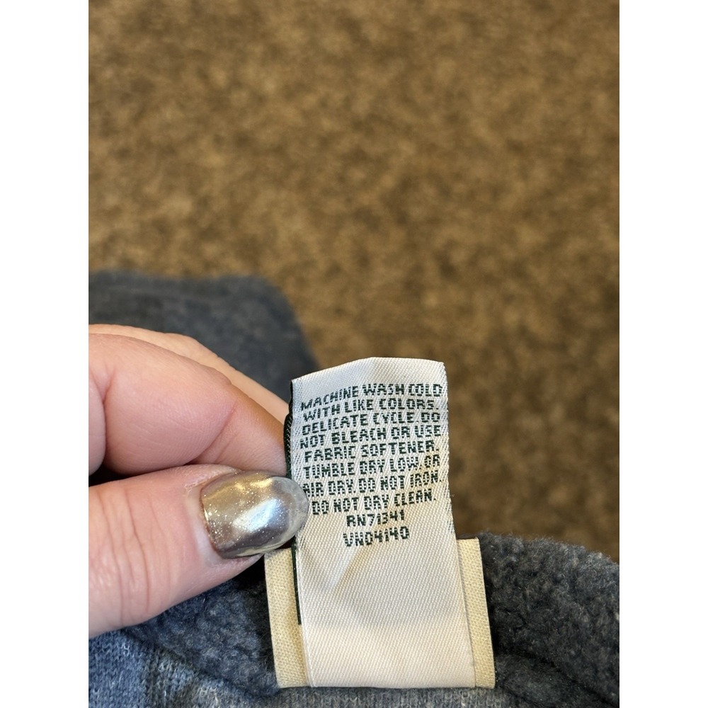 L.L.Bean Women's Fleece Cardigan Jacket Small Blue Button Front - Picture 6 of 6